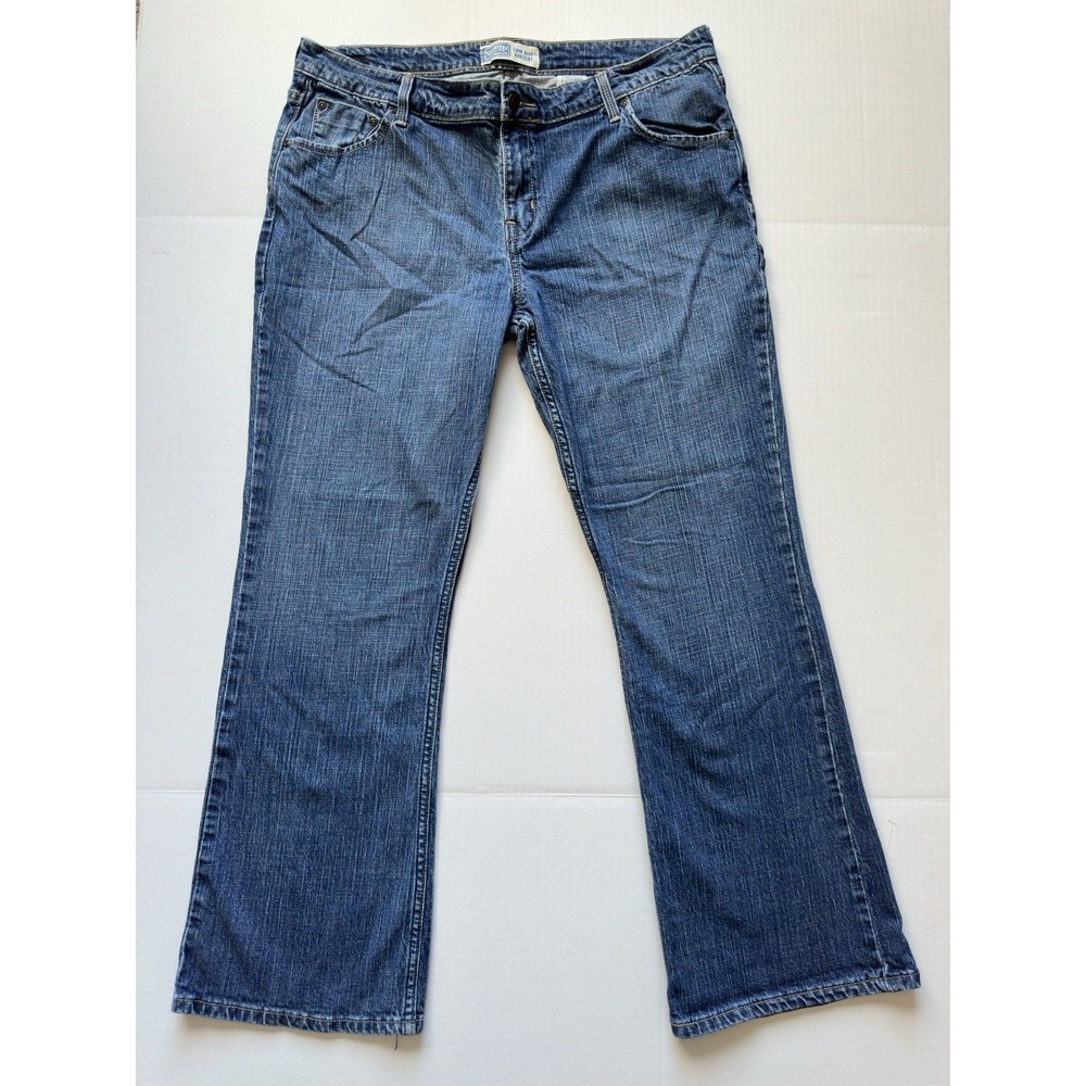 Signature by Levi Strauss & Co Low Rise Bootcut Jeans Blue Womens 16M Denim